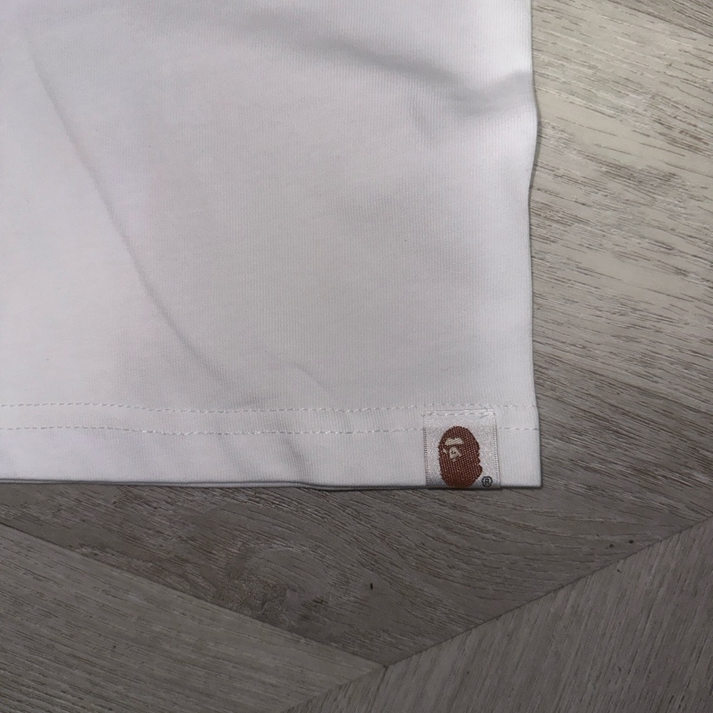 Bape White Camo Ape Head Tee - Picture 2 of 5
